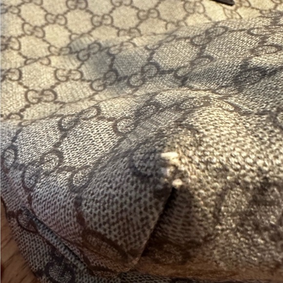 324. Gucci Black & Gray Coated Canvas Tote - Picture 8 of 15